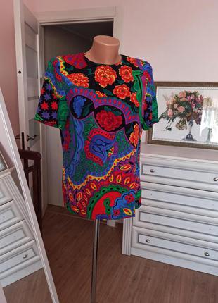 Эксклюзивная шелковая блуза gianni versace винтаж2 фото