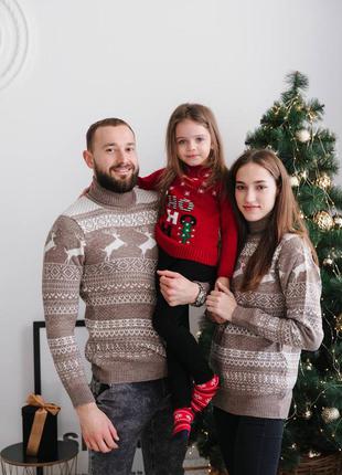 🎄новорічний шерстяний светр з оленями🦌