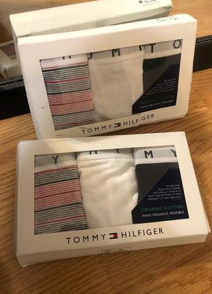 Набір котонових трусиків стрінгів tommy hilfiger, оригінал1 фото