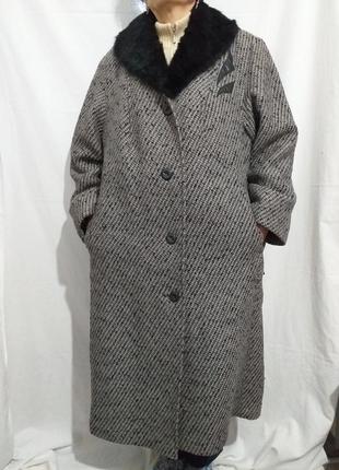 Пальто, шерсть, зима, ретро.(6715)