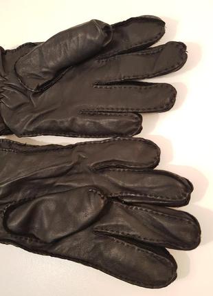 Суперовые перчатки mjm мягчайшая кожа наппа на утеплителе шерсть+кашемир3 фото