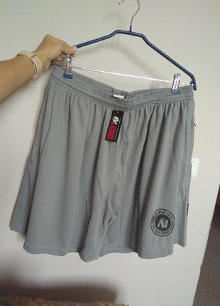 Мужские спортивные шорты gorilla wear forbes shorts серые xxl7 фото