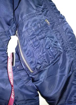 Куртка alpha industries аляска slim fit n-3b parka темно-синяя 3хl6 фото