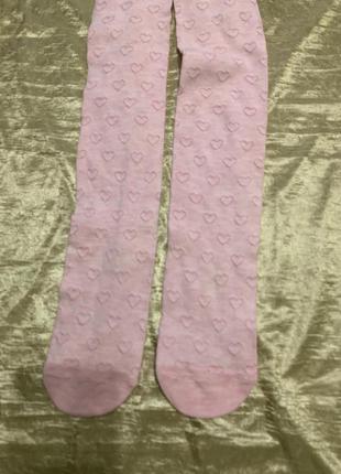 Ошатні м'які колготки в сердечках nutmeg на 5-6 років