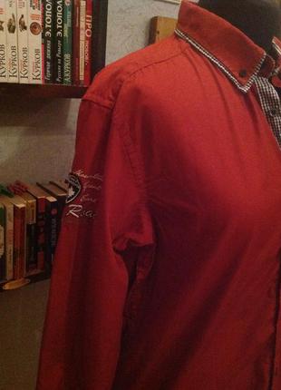 Натуральная рубашка с локтями бренда jean carriere, р. 50-523 фото