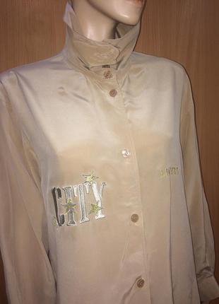 Розкішна блузка з натурального шовку вінтаж3 фото