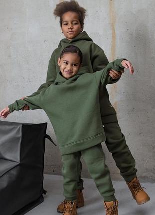 Теплый! начес! детский спортивный костюм!