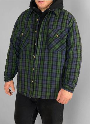 Woolrich фланелевая утеплённая рубашка винтажная