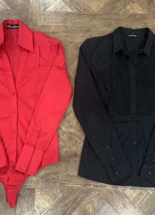 Красная рубашка боди, черная рубашка phard
