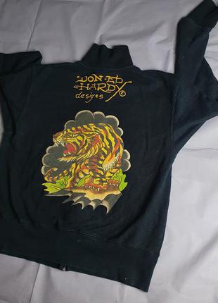 Винтажный зип худи ed hardy5 фото