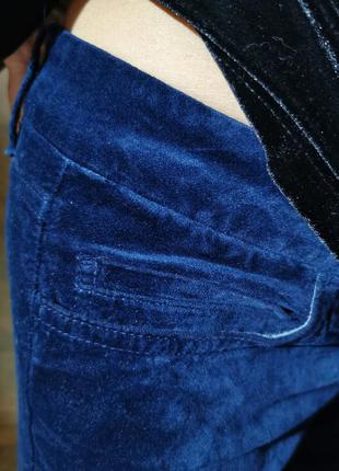 Бархатные стрейч брюки штаны cambio jeans коттон хлопок4 фото