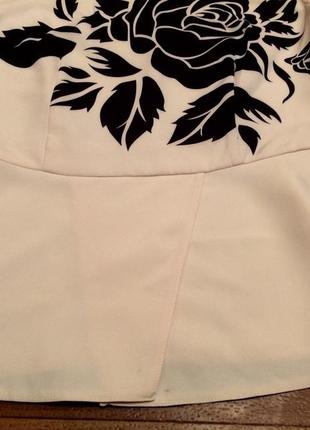 Блузка приталеного крою з привітом троянди. топ, блуза kira plastinina