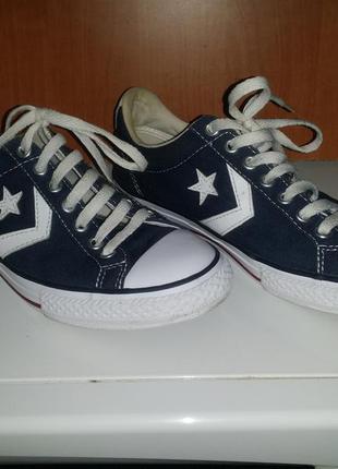 Низкие кеды  из текстиля на шнуровке converse all star9 фото