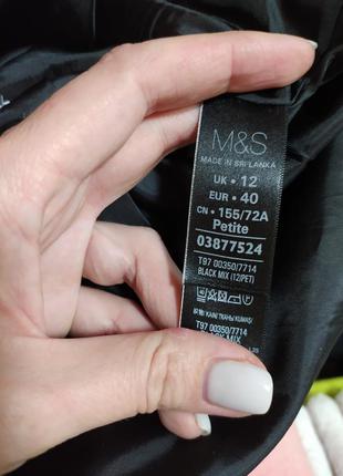 Стильная юбка в принт гусиная лапка от m&s,p. 128 фото