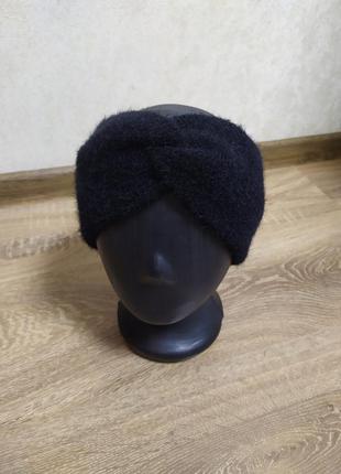 Зимова пов'язка чалма на лоб2 фото