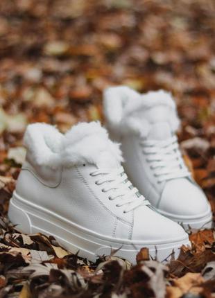 Женские зимние ботинки ❄️ белые