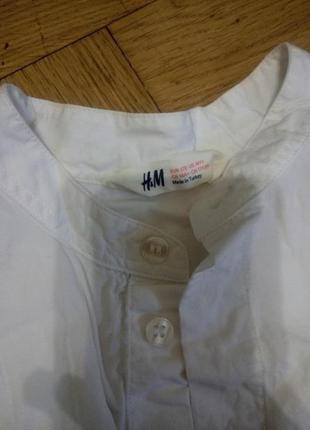 Рубашка без воротника h&m1 фото