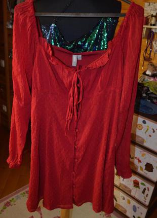 Платье с пуговками и завязками яркое  asos8 фото