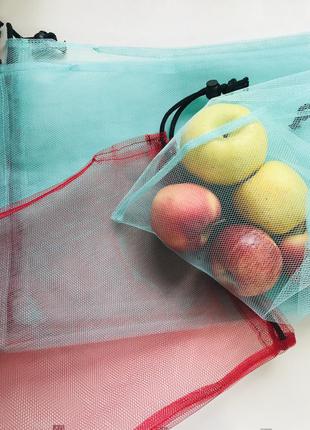 Эко мешочки для продуктов, овощей и фруктов,  6 шт в комплекте3 фото