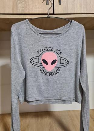 Лонгслив укороченный, кофта