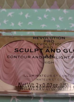 Палетка для особи revolution pro sculpt and glow, sands of time6 фото