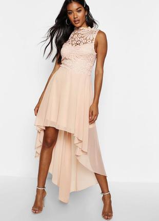 Мереживне шифонова сукня