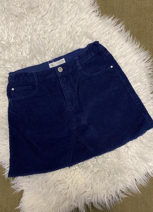 Класна вельветова спідниця zara