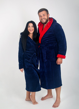 Махровые халаты для пары он+она (2шт) в комплекте в ассортименте4 фото