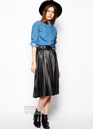 Джинсова сорочка в стилі denim р. s