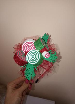 Цукерка ободок новогодняя