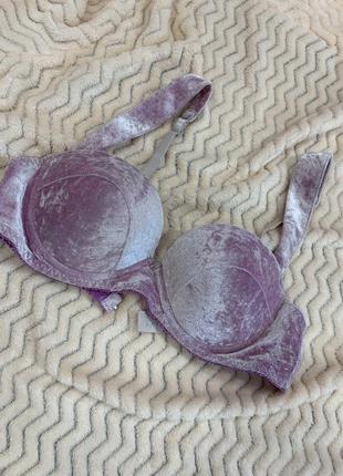 Бюстгальтер бархатный