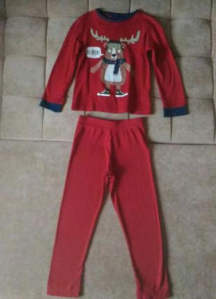 Детская пижама m&s, костюм для дома  7-8 лет