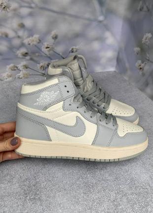 Женские демисезонные высокие кожаные кроссовки nike air jordan 🆕7 фото