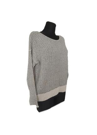 Розпродаж джемпер укорочений кофта светр светр шерсть білий укорочений італія оверсайз р. 46-487 фото