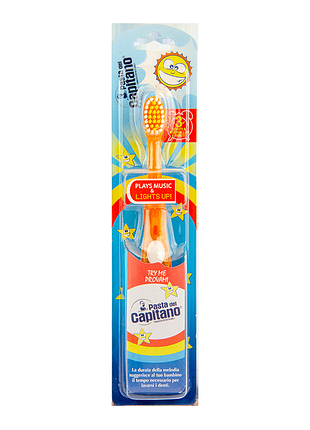 Зубна щітка музична з підсвіткою pasta del capitano junior 6+