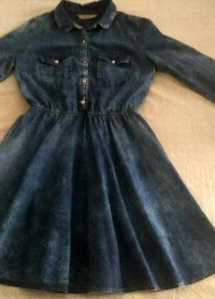 Сукня сорочка джинсова1 фото