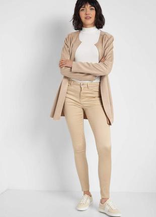 Нові джинси jeggings світлий беж висока посадка 12р