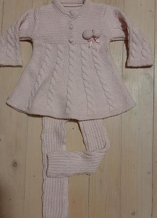 В'язаний комплект для дівчинки