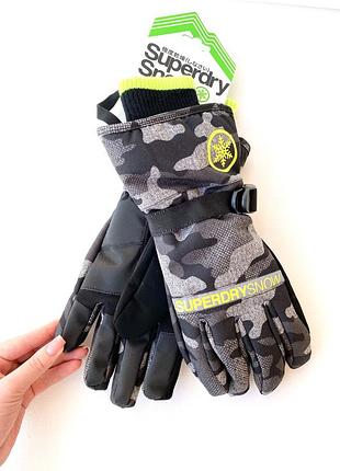 Лыжные перчатки оригинал superdry