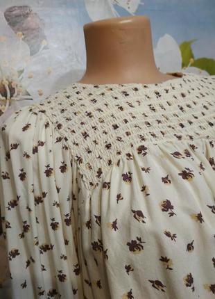 Блуза разлетайка сільський етно стиль 100% віскоза.4 фото