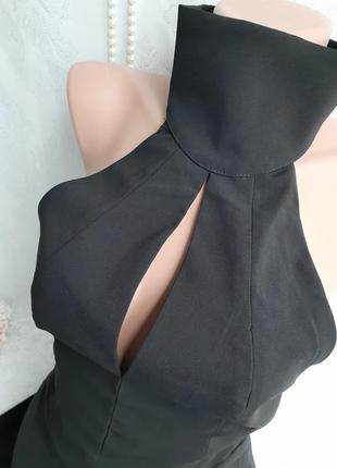 Комбінезон брючний чокер з вирізом на грудях відкритою спиною рівні штани урочистий вечірній6 фото