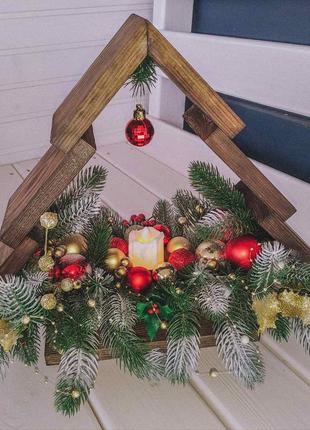 Рождественские подсвечники, новогодний декор3 фото