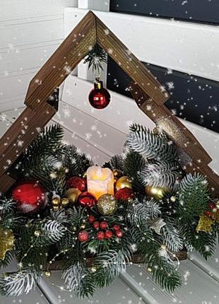 Рождественские подсвечники, новогодний декор2 фото