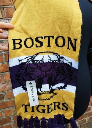 River island boston tigers футбольный шарф/футбольная команда/шарф болельщика3 фото