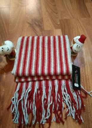 Теплый шарф из шерсти ламы
