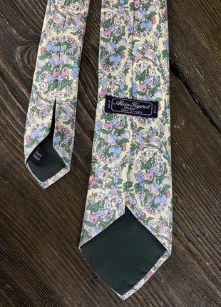 Краватка ексклюзивний франція alain figaret, квітковий принт7 фото
