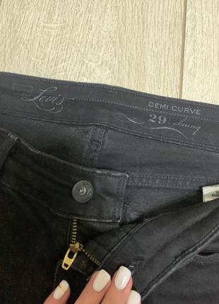 Чёрные оригинальнее джинсы скинни levi’s4 фото