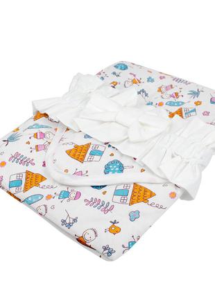 Конверт одеяло детский для новорожденного ковдра дитача новонародженого дитячий1 фото