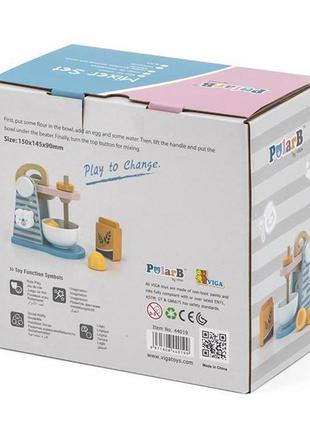 Іграшковий міксер viga toys polarb з дерева (44019)5 фото