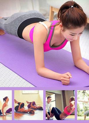 Коврик для йоги и фитнеса power system ps-4014 fitness-yoga mat purple5 фото